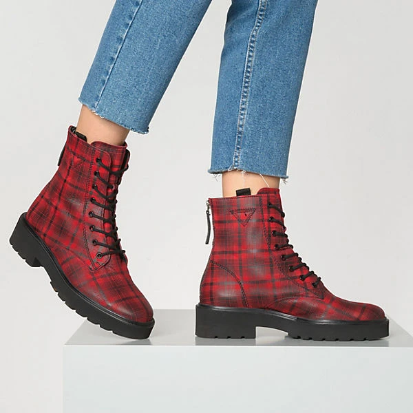 Schnürstiefeletten - schwarz/rot Paul Green Schnürstiefeletten - Schwarz/rot -Paul Green 11430815 02