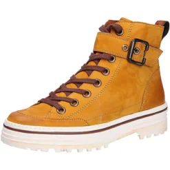 Paul Green Damen Sportiver Schnürschuh/Sneaker Sneakers Low - Gelb