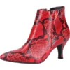 Paul Green Stiefelette Klassische Stiefeletten - Schwarz/rot