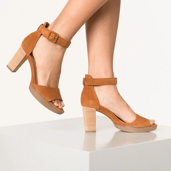 Riemchensandaletten - cognac Paul Green Riemchensandaletten - Cognac -Paul Green 13234926 02