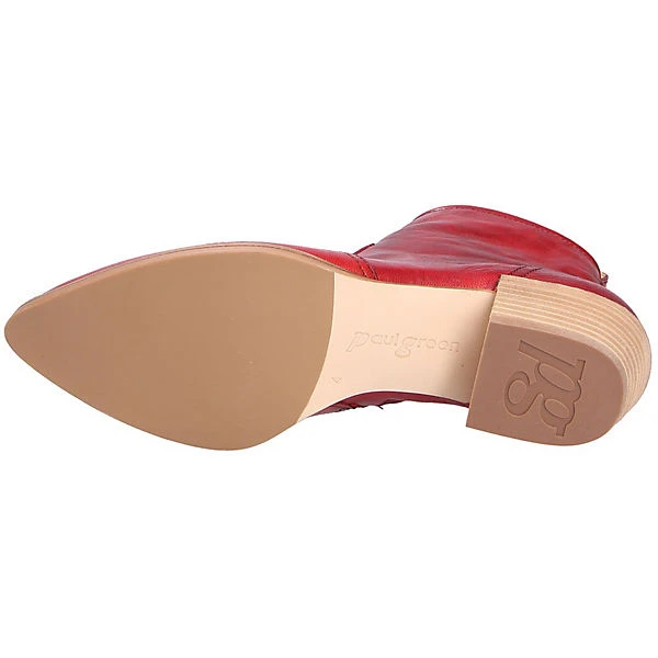 Paul Green Damen Modische Stiefelette Klassische Stiefeletten - rot Paul Green Damen Modische Stiefelette Klassische Stiefeletten - Rot -Paul Green 13759692 09