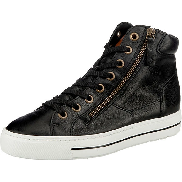 M.calf/w.kid Black/cognac Sneakers High - schwarz Paul Green M.calf/w.kid Black/cognac Sneakers High - Schwarz -Paul Green 15318058 01