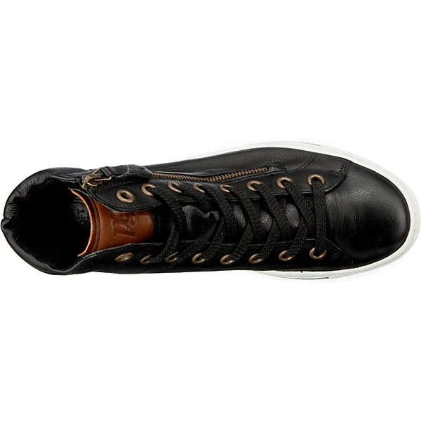 M.calf/w.kid Black/cognac Sneakers High - schwarz Paul Green M.calf/w.kid Black/cognac Sneakers High - Schwarz -Paul Green 15318058 06