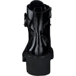 Paul Green Knautschlack Schwarz Schnürstiefeletten - Schwarz -Paul Green 20206115 05