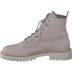 Paul Green Grained Nubuk Pearl Schnürstiefeletten -Paul Green 20206673 04