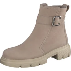 Paul Green Grained Nubuk Champagne Klassische Stiefeletten