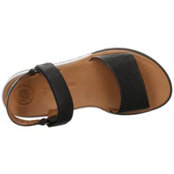 Paul Green Damen Riemchensandalen Sandale Fußbett Bequem Freizeit Glattleder Uni Riemchensandalen - Schwarz -Paul Green 20788146 06