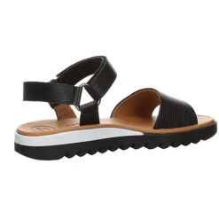 Paul Green Damen Riemchensandalen Sandale Fußbett Bequem Freizeit Glattleder Uni Riemchensandalen - Schwarz -Paul Green 20788146 08