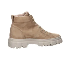 Paul Green Damen Stiefeletten Schuhe Schnürboots Elegant Freizeit Glattleder Uni Schnürstiefeletten - Hellbraun -Paul Green 21404165 08