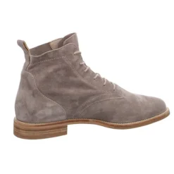 Paul Green Damen Stiefeletten Schuhe Schnürstiefelette Elegant Freizeit Veloursleder Uni Schnürstiefeletten - Stein -Paul Green 22756146 07