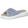 Paul Green Komfort-Pantoletten - Hellblau