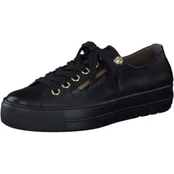 Paul Green Sneaker Wedge-Sneakers - Schwarz/gold