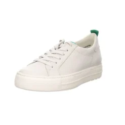 Paul Green Damen Schnürhalbschuhe Sneaker Freizeit Sport Schuhe Glattleder Uni Schnürschuhe - Creme